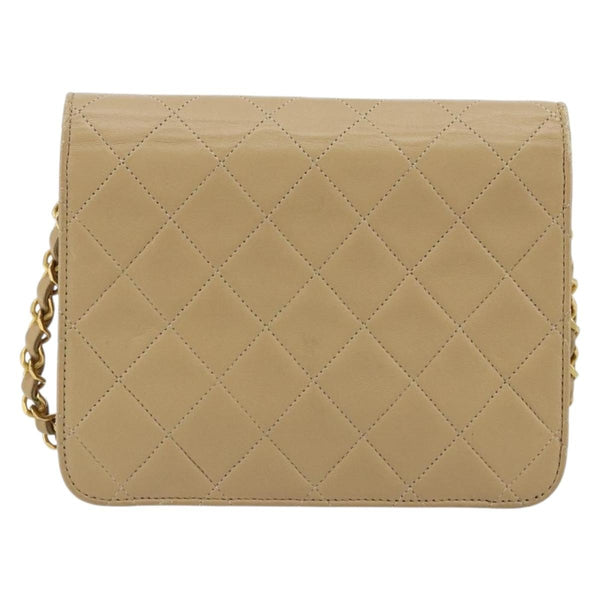 Chanel Vintage Clutch with Chain Quilted Leather Small