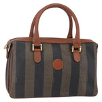 Fendi Vintage Pequin Convertible Boston Bag Coated Canvas Medium - image 1