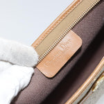Christian Dior Vintage Honeycomb Zip Pouch Canvas and Leather - image 6