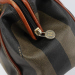Fendi Vintage Pequin Convertible Boston Bag Coated Canvas Small - image 12