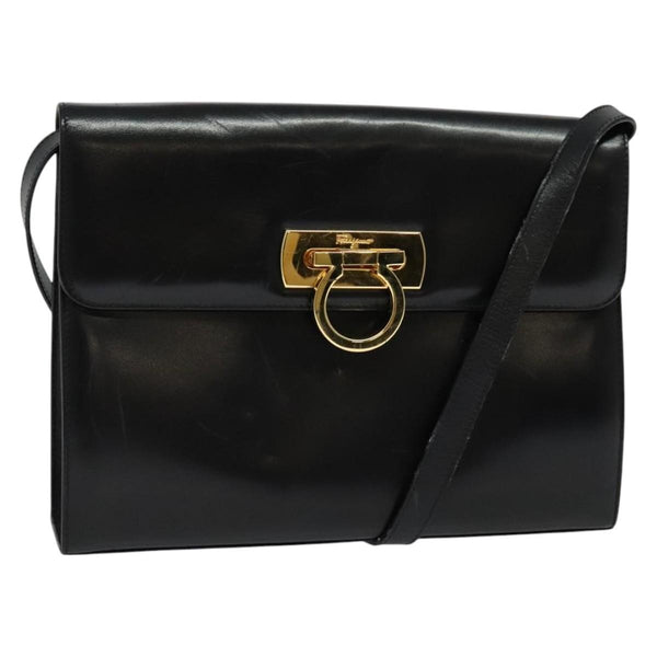 Salvatore Ferragamo Gancini Shoulder Bag Leather - image 1