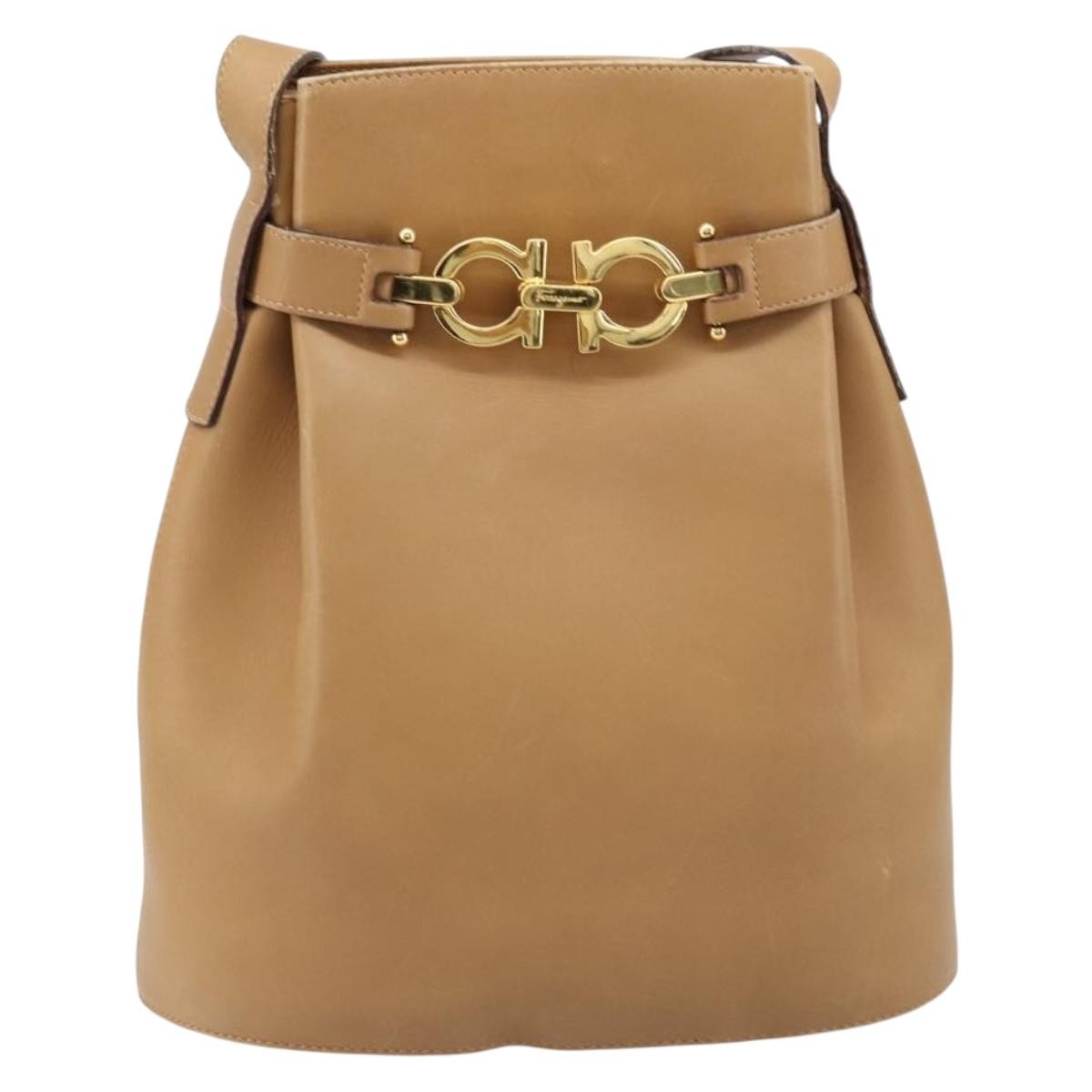 Salvatore Ferragamo Gancini Shoulder Bag Leather - image 1