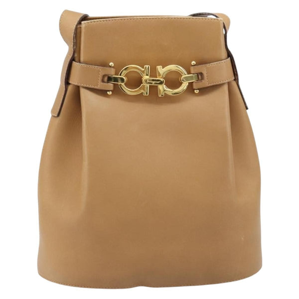 Salvatore Ferragamo Gancini Shoulder Bag Leather - image 1