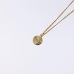 Christian Dior Vintage Logo Round Pendant Necklace Metal - image 4