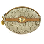 Christian Dior Honeycomb Zip Coin Purse Canvas and Leather - image 9