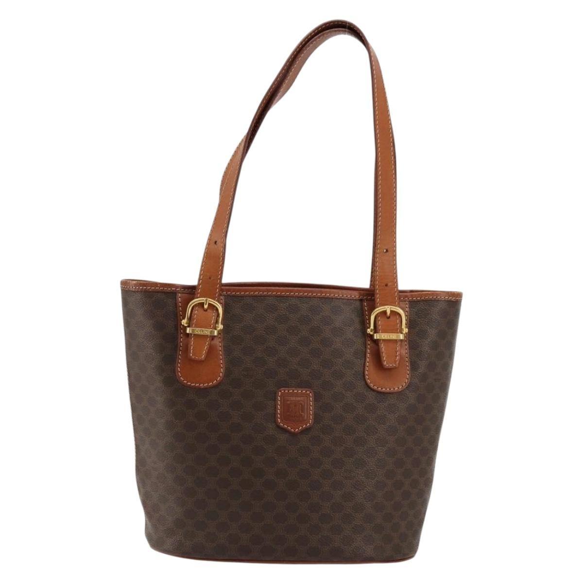 Celine Vintage Macadam Tote bag Canvas and Leather - image 1