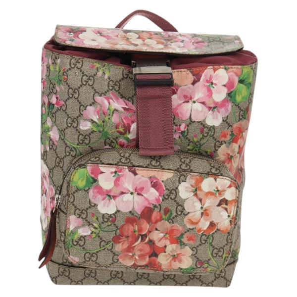 Gucci Buckle Backpack Blooms Print GG Coated Canvas Small - image 1