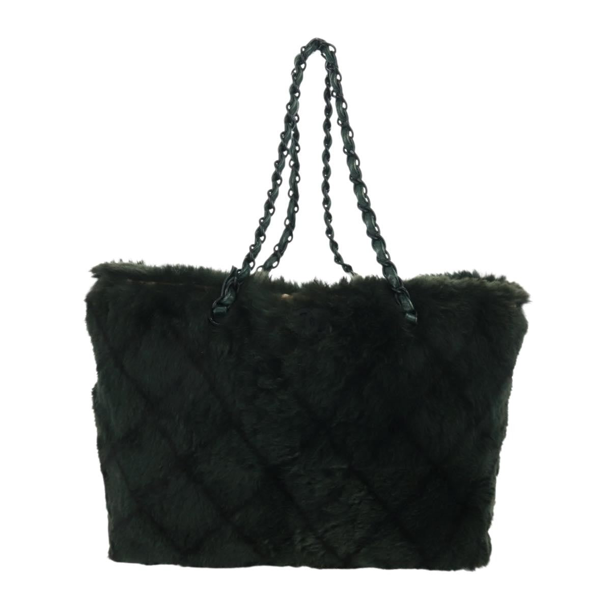 Chanel Chain Tote Lapin Fur Large - image 1