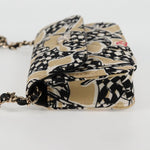 Chanel Flap Card Holder on Chain Quilted Printed Canvas - image 3