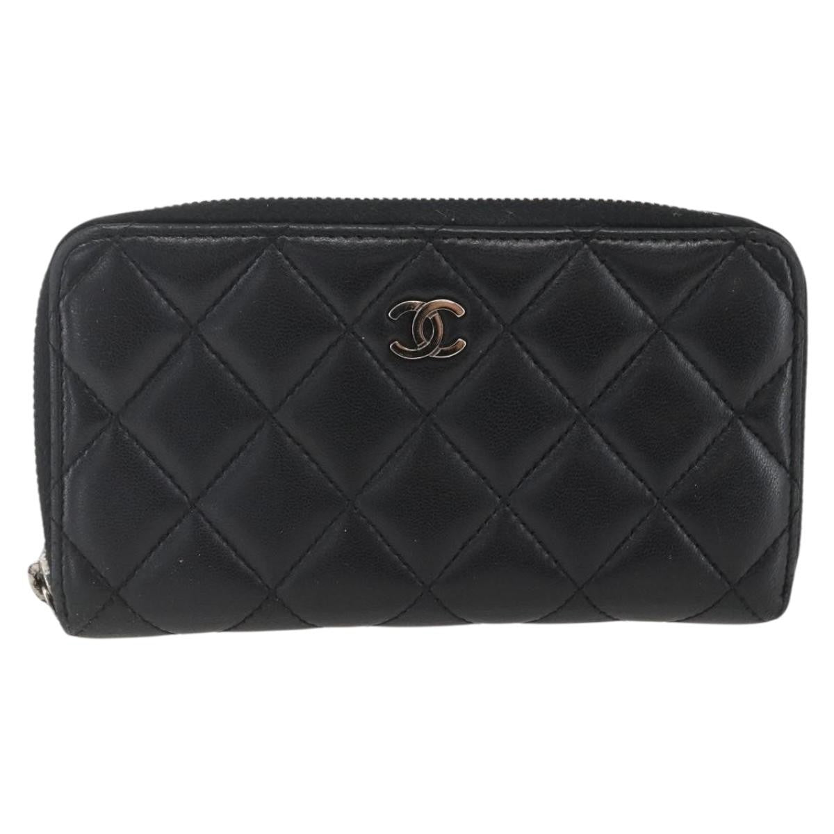 Chanel Zip Around Organizer Wallet Quilted Lambskin Large - image 1