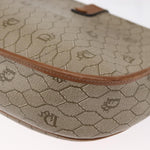 Christian Dior Vintage Honeycomb Shoulder Bag Canvas and Leather - image 11