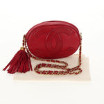 Chanel Vintage Oval CC Tassel Crossbody Bag Leather Mini - image 14