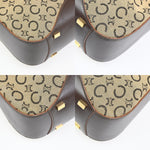 Celine Vintage Macadam Shoulder Bag Canvas Medium - image 9