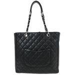 Chanel Petite Shopping Tote Quilted Caviar Large - image 2
