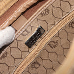 Christian Dior Vintage Honeycomb Shoulder Bag Canvas and Leather - image 6