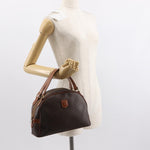 Celine Vintage Macadam Handbag Canvas and Leather - image 13