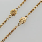 Christian Dior CD Round Pendant Necklace Metal - image 3