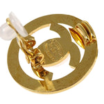 Chanel CC Round Earrings Metal - image 4