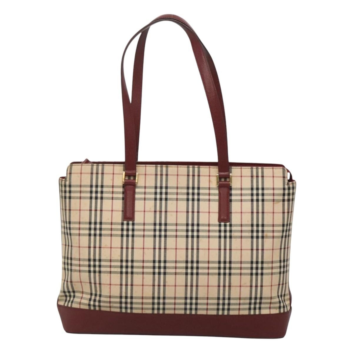 Burberry Nova Check Tote Canvas and Leather - image 1