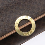 Celine Vintage Macadam Shoulder Bag Canvas Medium - image 12