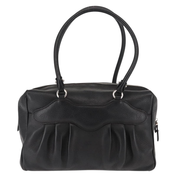 Salvatore Ferragamo Gancini Buckle Shoulder Bag Leather Large