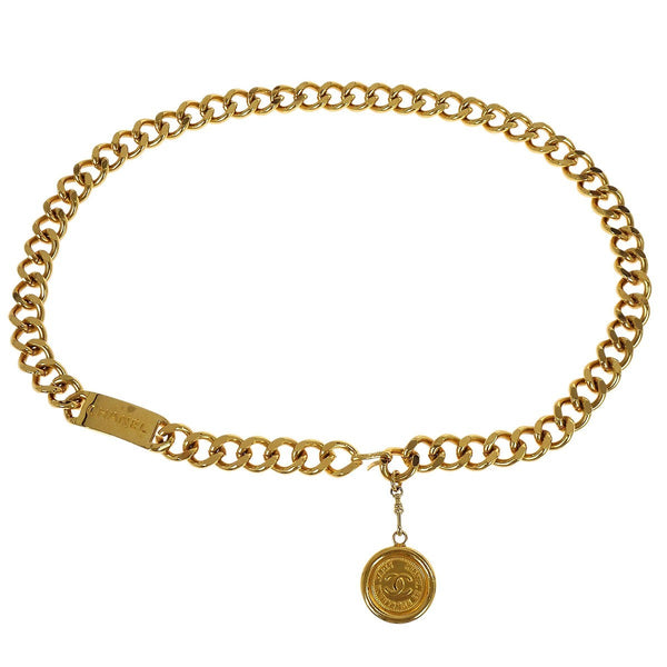 Chanel Vintage Medallion Chain Belt Metal - image 1