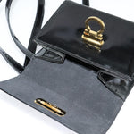 Salvatore Ferragamo Gancini Shoulder Bag Patent Leather - image 20