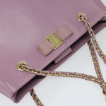Salvatore Ferragamo Vara Bow Chain Tote Leather Medium - image 16