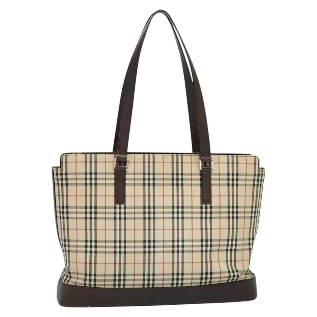Burberry Nova Check Tote Canvas and Leather - image 1