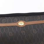 Christian Dior Vintage Honeycomb Zip Pouch Coated Canvas Medium - image 6