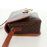 Celine Vintage Macadam Circle Logo Shoulder Bag Canvas and Leather - image 3