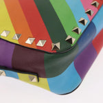 Valentino Garavani Rockstud 1973 Camera Crossbody Bag Striped Leather - image 12