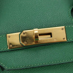 Hermes Birkin Handbag Green Togo with Gold Hardware 35 - image 17