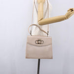 Salvatore Ferragamo Gancini handbag Leather - image 13