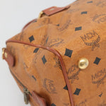 MCM Visetos Handbag Canvas and Leather - image 10