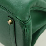 Hermes Birkin Handbag Green Togo with Gold Hardware 35 - image 10