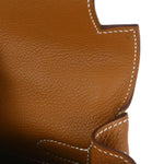 Hermes Kelly Handbag Brown Togo with Palladium Hardware 32 - image 19