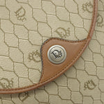 Christian Dior Vintage Honeycomb Shoulder Bag Canvas and Leather - image 12