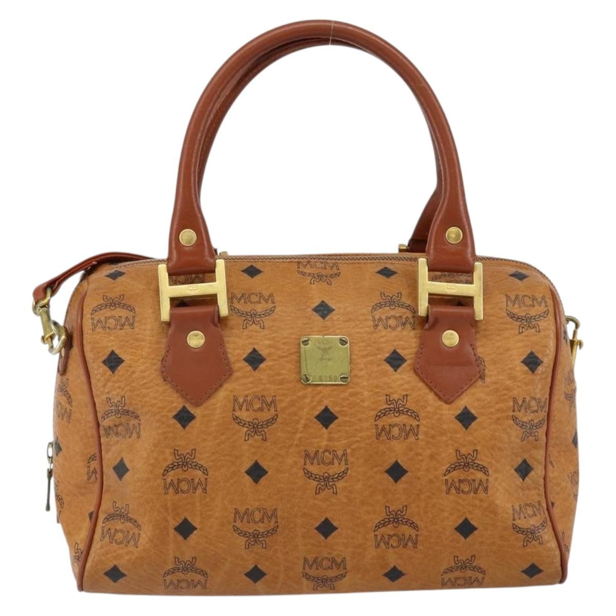 MCM Visetos Handbag Canvas and Leather - image 1