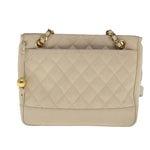 Chanel Vintage Slit Pocket Shoulder Bag Quilted Caviar Medium - image 18