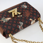Louis Vuitton Twist Handbag Limited Edition Grace Coddington Catogram Canvas MM - image 13