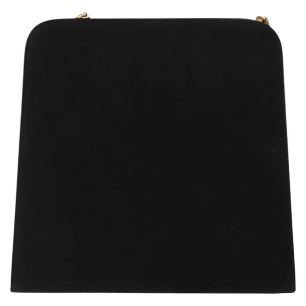 Salvatore Ferragamo Vintage Gancini Chain Shoulder Bag Suede Small