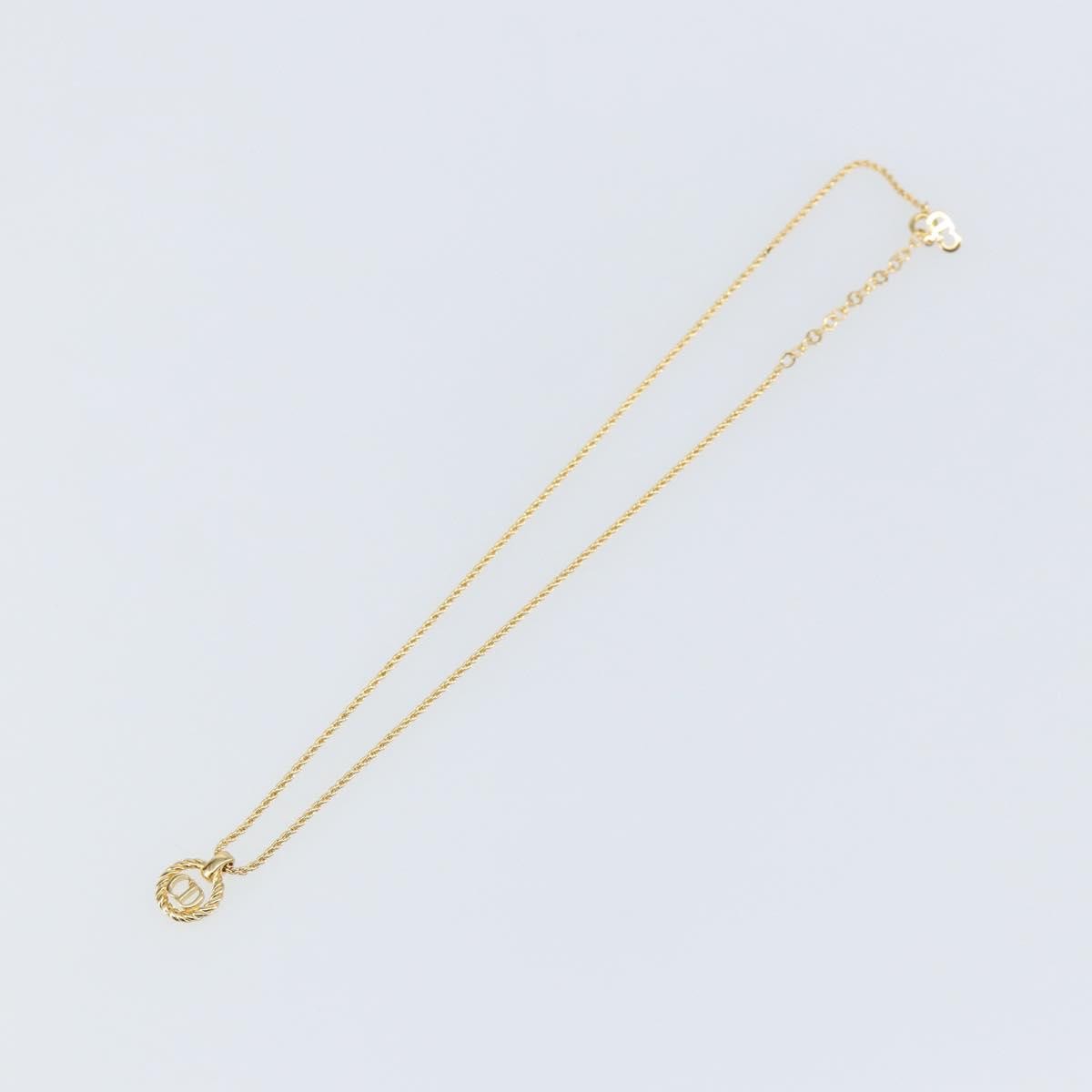 Christian Dior CD Pendant Necklace Metal - image 1