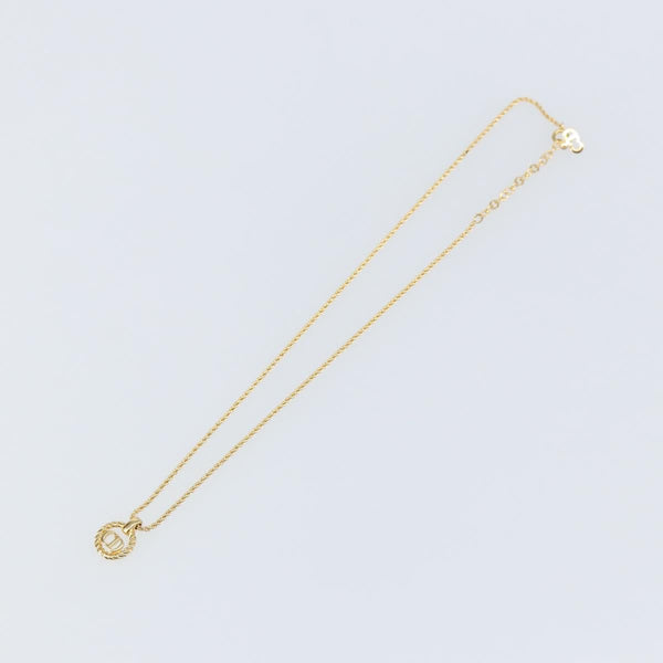 Christian Dior CD Pendant Necklace Metal - image 1