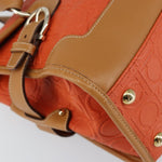 Salvatore Ferragamo Gancini Shoulder Bag Canvas - image 9
