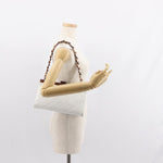 Chanel Wooden Frame Striped Shoulder Bag Leather - image 14