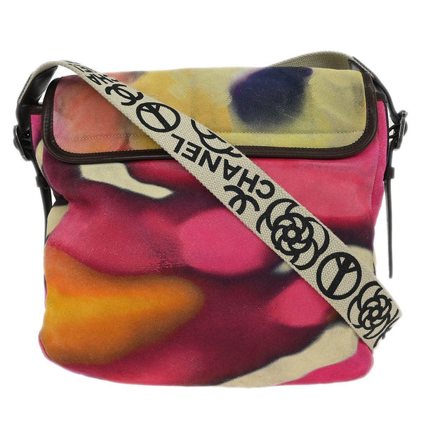 Chanel Flower Power Messenger Bag Multicolor Printed Nubuck