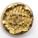 Chanel Vintage CC Round Button Clip-On Earrings Metal - image 4