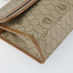 Christian Dior Vintage Honeycomb Shoulder Bag Canvas and Leather - image 9