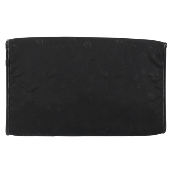 Christian Dior Vintage CD Chain Flap Shoulder Bag Diorissimo Canvas Small
